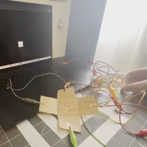 This was the test for the dance floor. It worked pretty well everything responded correctly. At this point I was unsure about the folding aspect of the pad. 