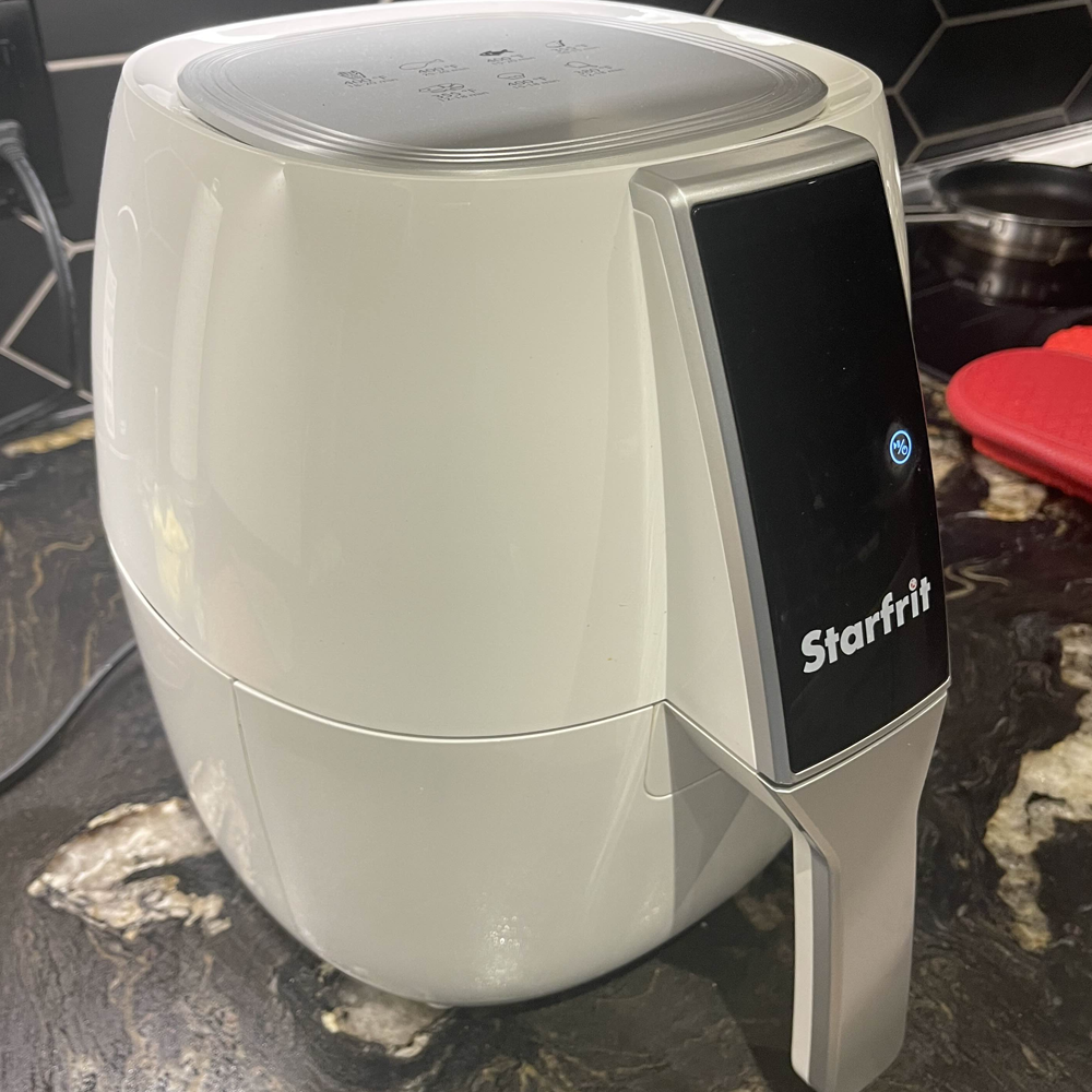 This is my air fryer, the sound is putting in the pan in for it to start cooking.