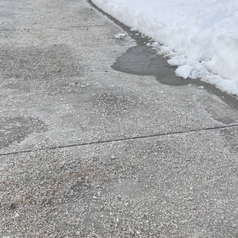 For this section, I explored different enviornments I often go to. This place is a sidewalk on the way to a parking lot. I like the crunching sound that the salt makes, it makes every step feel more animated/enhanced. Like i'm in a movie.