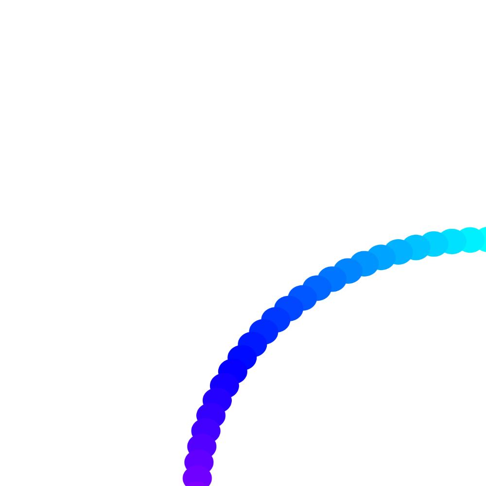 After messing with the weight and placement. I decided to do radius size. Adjusting the radius size seemed to upset the code. When the radius was too big, it placed the circle directly in the corner and it refused to work.