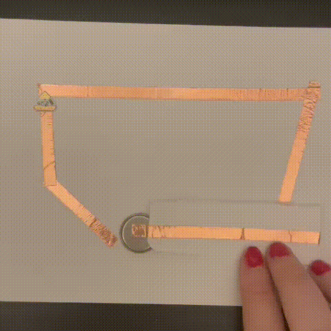 This is my circuit in action. I was super pleased that it was working. It helped me feel more confident in making circuits.